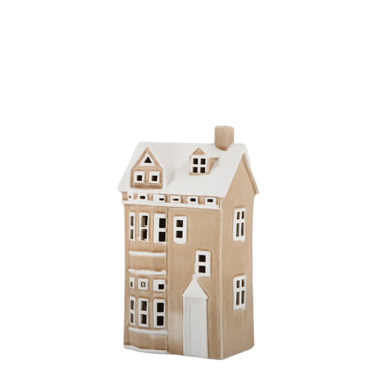 Talolyhty Chamonix erkkerillä 25,5cm puuteri Chic Antique