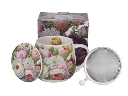 Teekuppi Pioni 430ml lahjapakkauksessa