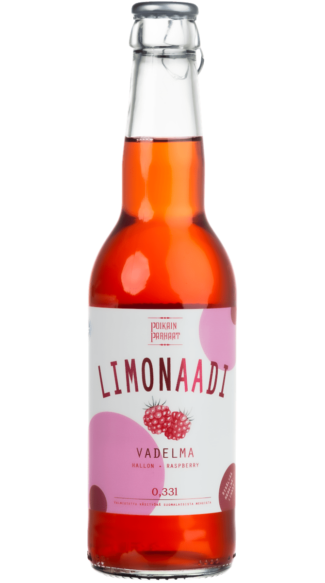Vadelma Limonaadi 0,33l Poikain Parhaat