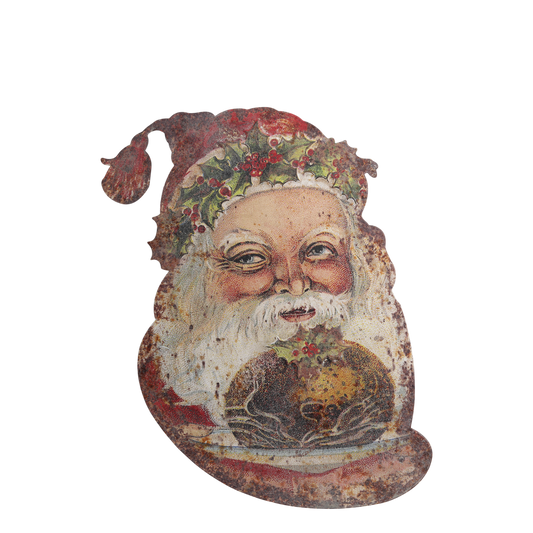 Vintage Joulupukki silhuetti 49cm Chic Antique