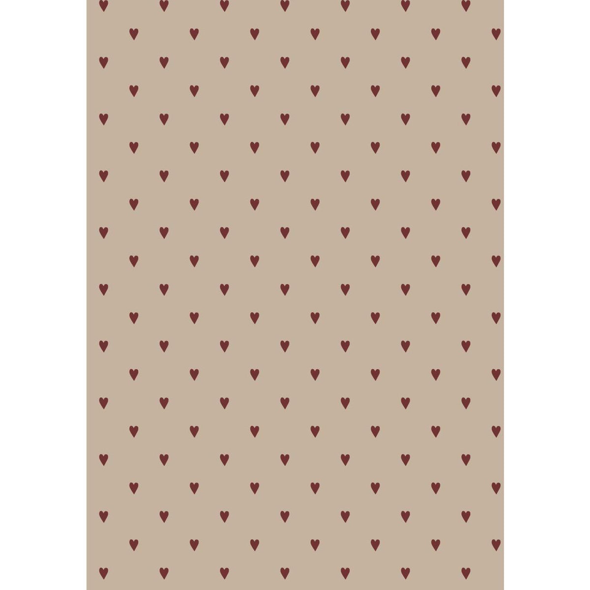 Lahjapaperi red hearts 5m/rll Ib Laursen