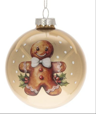 Joulukuusenkoriste Piparkakkupoika kulta tai punainen