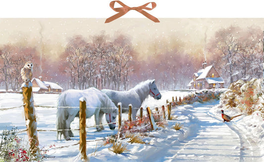 Joulukalenteri Winter Ponies 58x34cm