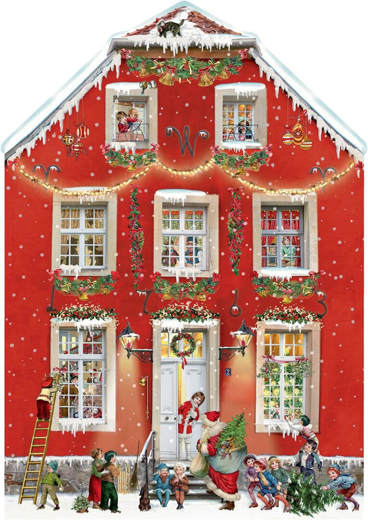 Joulukalenteri Christmas at our house A3