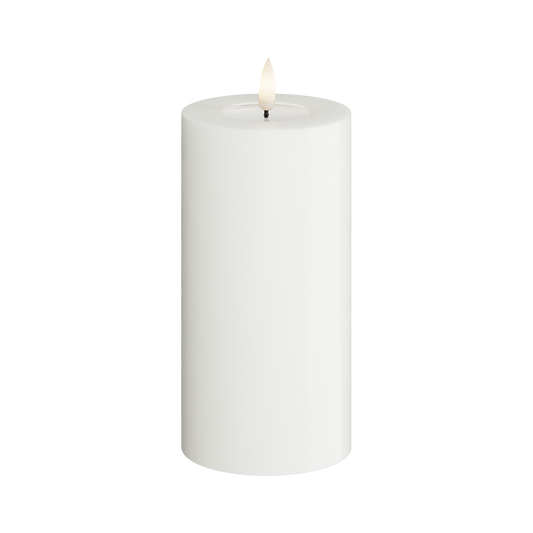Led-Pilarikynttilä valkoinen Deluxe Homeart