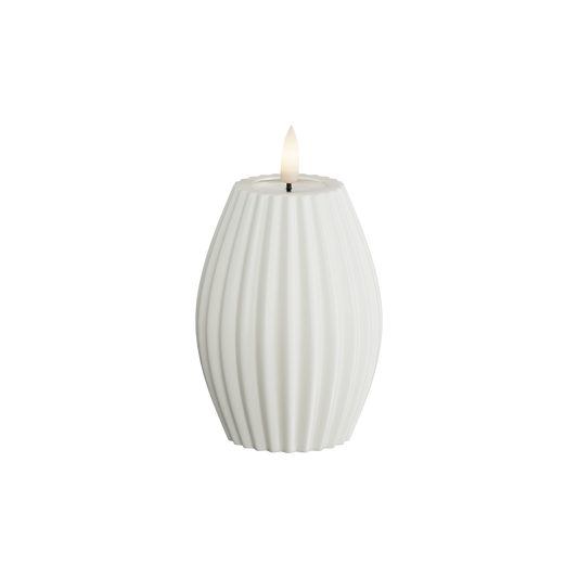 Led-kynttilä Stripe valkoinen Deluxe Homeart