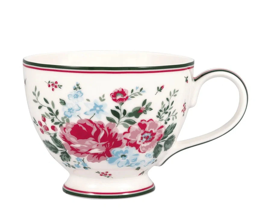 Teekuppi Erica valkoinen Greengate