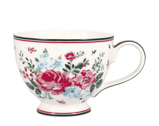 Teekuppi Erica valkoinen Greengate