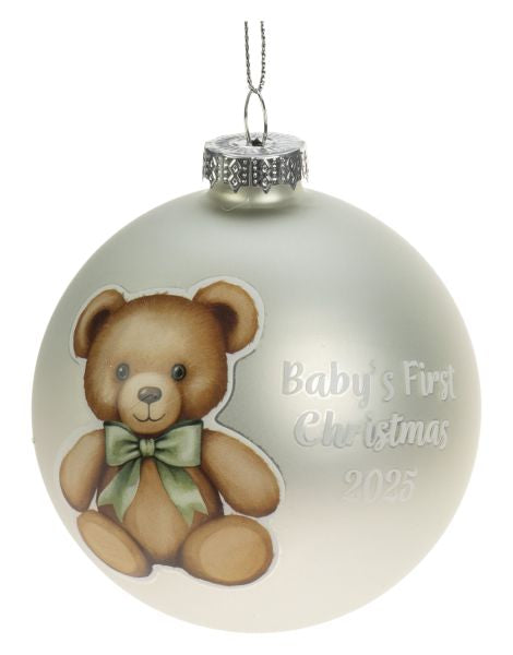 Joulukuusenkoriste Babys 1st christmas rasiassa