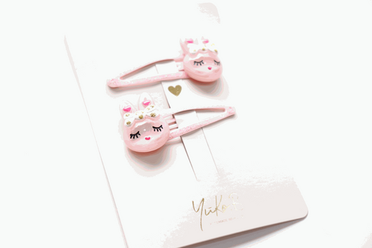 Hiusklipsi Bella vaaleanpunainen 2kpl/pkt