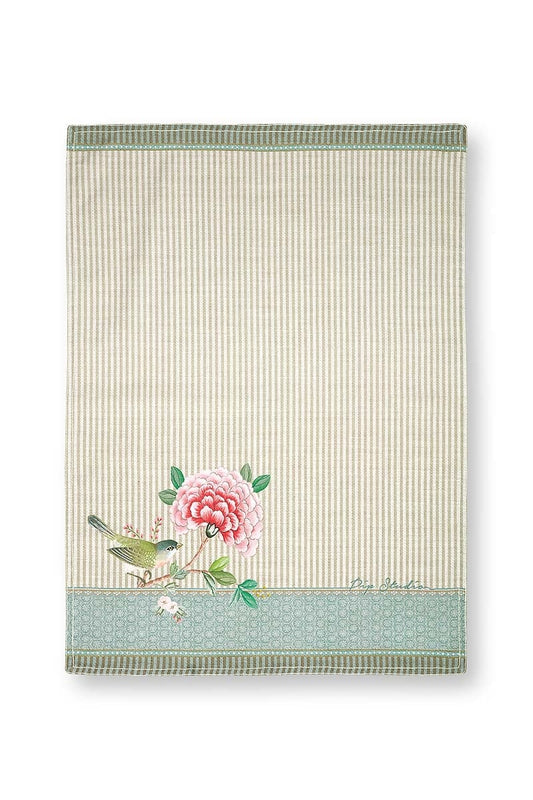 Pip Studio keittiöpyyhe Blushing Birds Bird Khaki 50x70cm