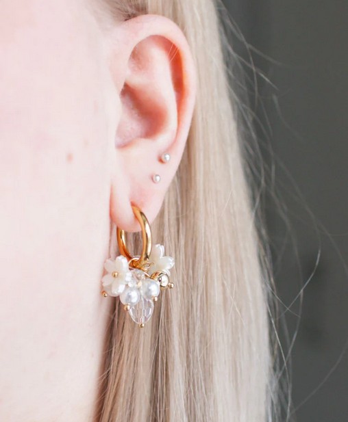 Celine-korvakorut valkoinen Smiling Design