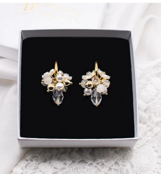 Celine-korvakorut valkoinen Smiling Design