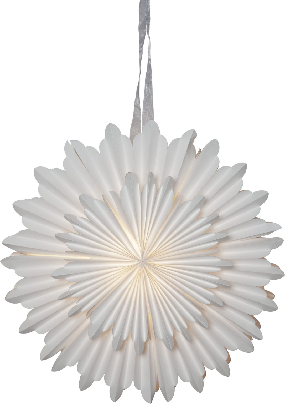 Crystal paperitähti valkoinen 50cm