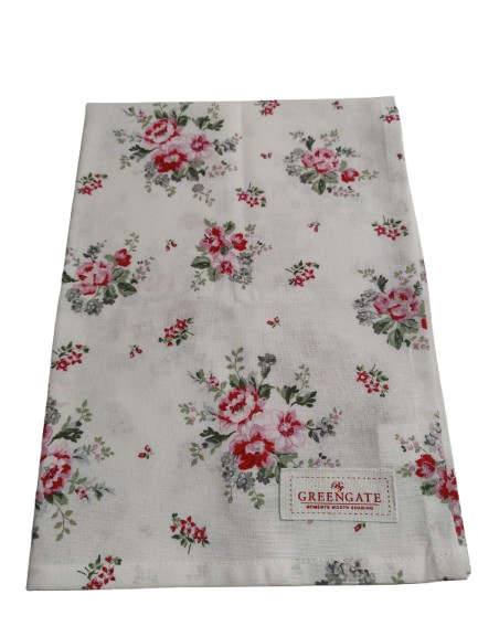 Keittiöpyyhe Elouise white Greengate
