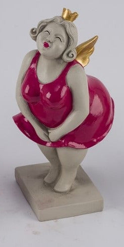 Koriste enkeli pinkki/kulta 24,5cm