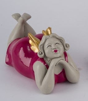 Koriste enkeli pinkki/kulta 24,5cm