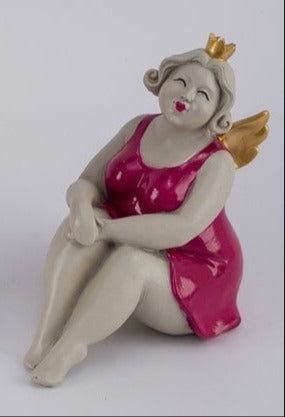 Koriste enkeli pinkki/kulta 24,5cm