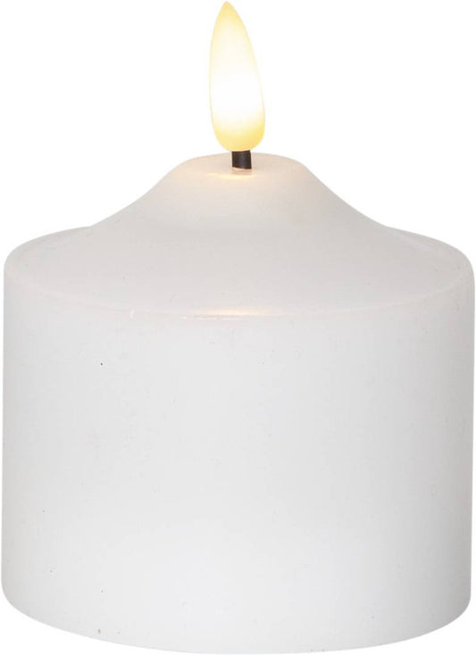 Led-kynttilä Flamme valkoinen 9,5cm