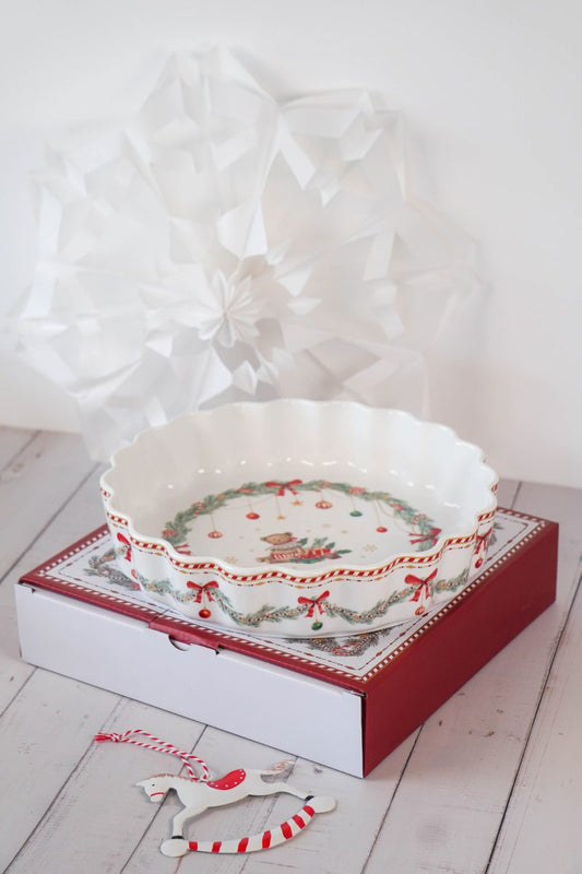 Piirakkavuoka Happy Holidays lahjapakkaus Isabelle Rose