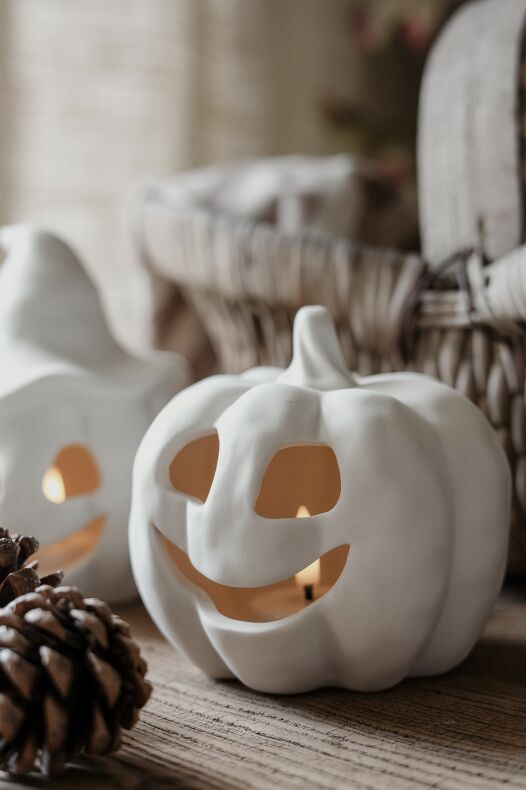 Kurpitsalyhty Happy pumpkin 11,4cm Majas Cottage