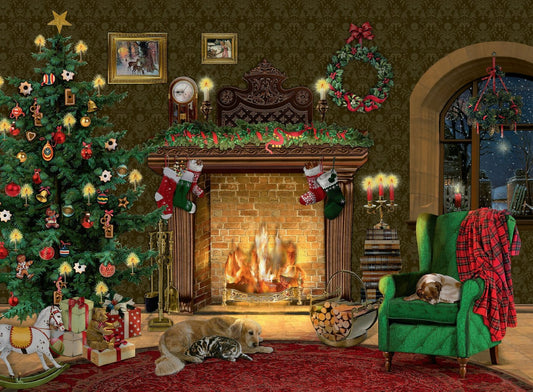 Joulukalenteri At  the Fireplace A4