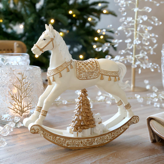 Keinuhevonen antique cream Chic Antique