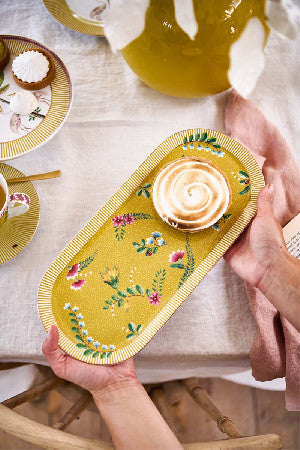 Pip Studio La Majorelle Yellow kakku/tarjoilualusta 33,3x15,5