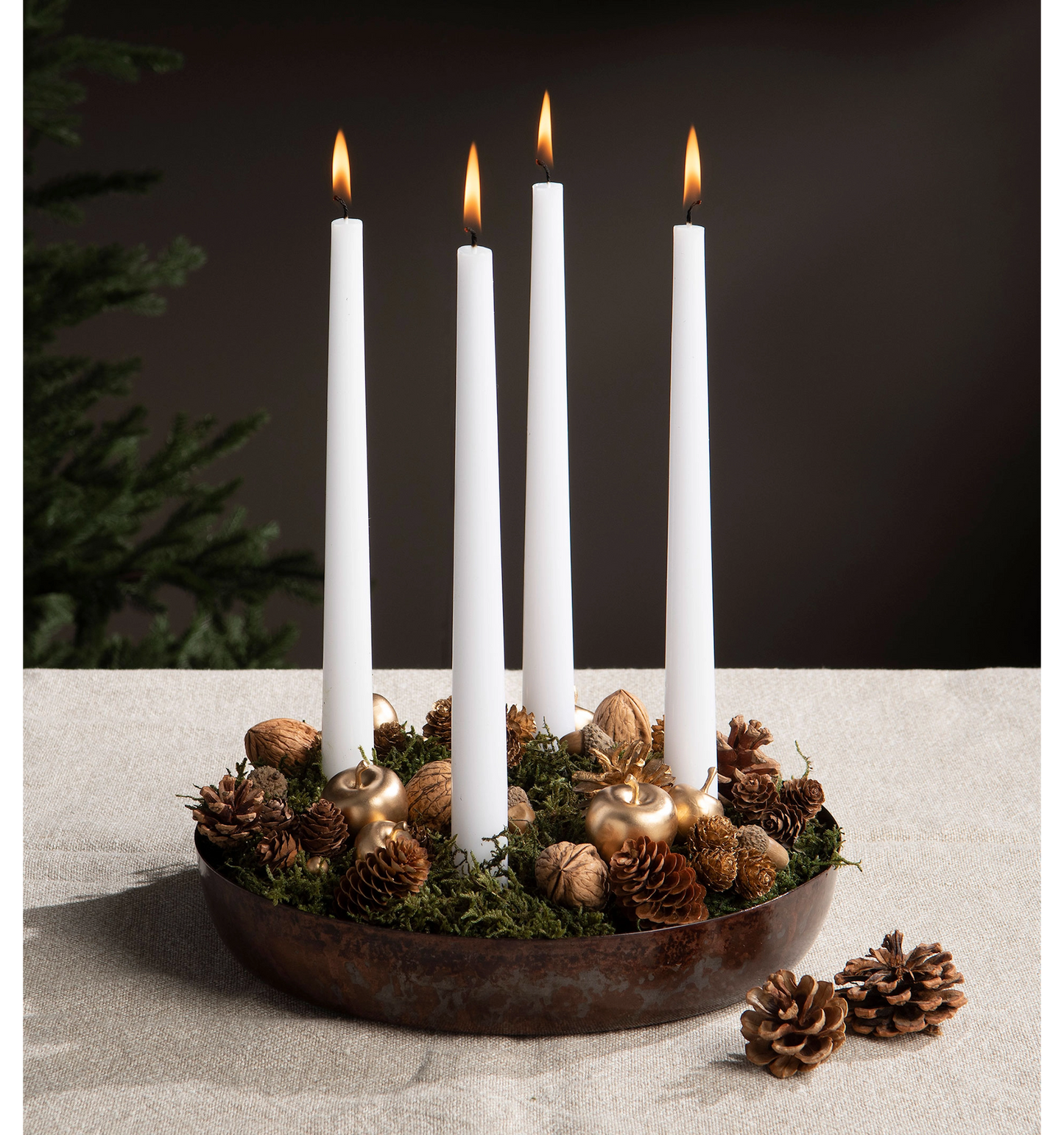 Kynttilänjalka ruskea 27cm