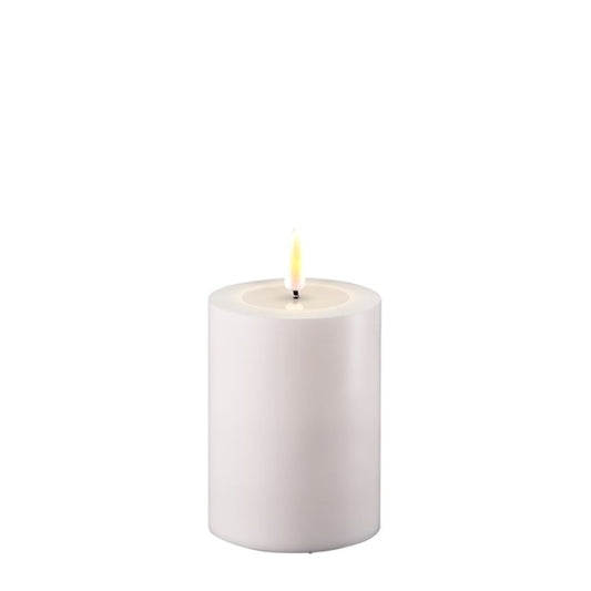 Led-pilarikynttilä ulkokäyttöön valkoinen Deluxe Homeart