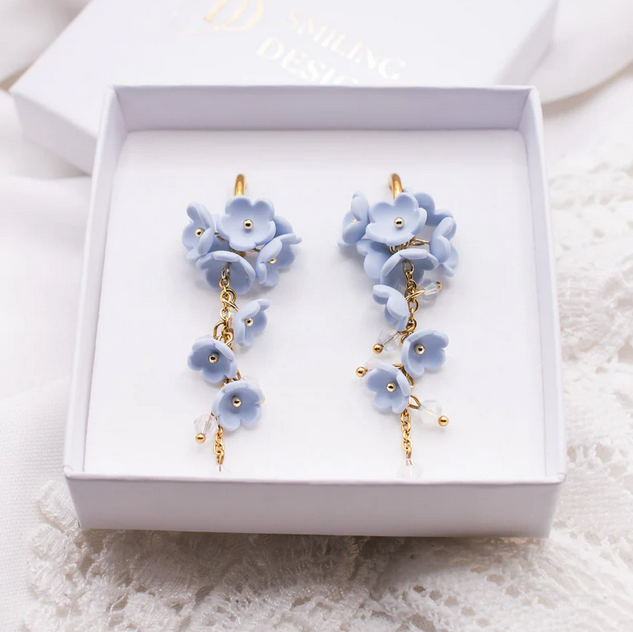 Liliana-korvakorut vaaleansininen Smiling Design