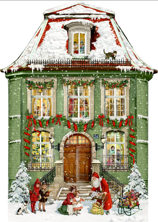 Joulukalenteri Magical Christmas house A3