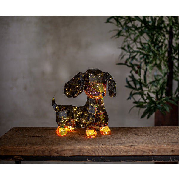 Magic Mäyräkoira led-koristevalaisin