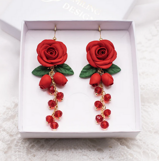 Melody-korvakorut punainen Smiling Design