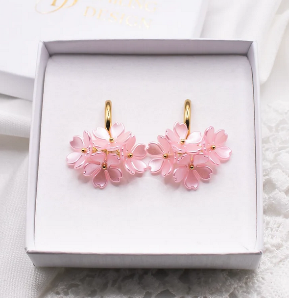 Noelle-korvakorut vaaleanpunainen Smiling Design