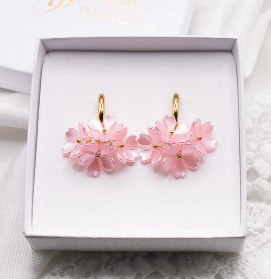 Noelle-korvakorut vaaleanpunainen Smiling Design