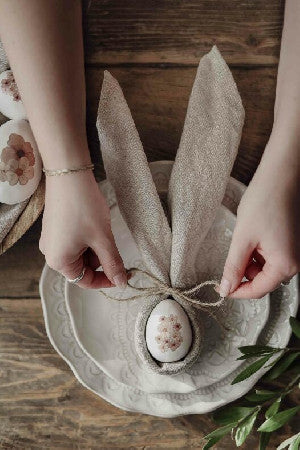 Keraaminen Pääsiäismuna kukilla 2 kokoa Majas Cottage