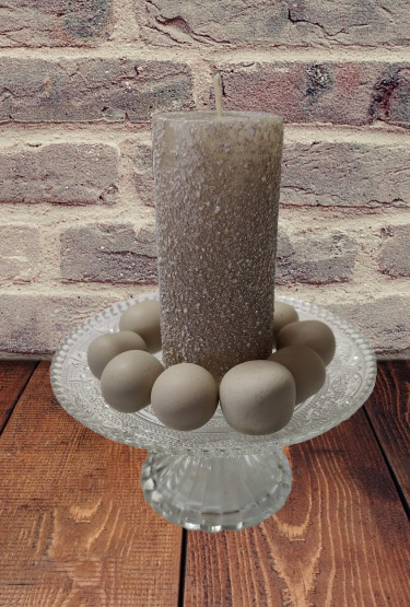 Pilarikynttilä Rustiikki beige