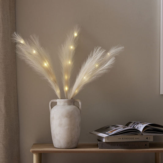 Plumes led-koristeoksat 65cm valkoinen
