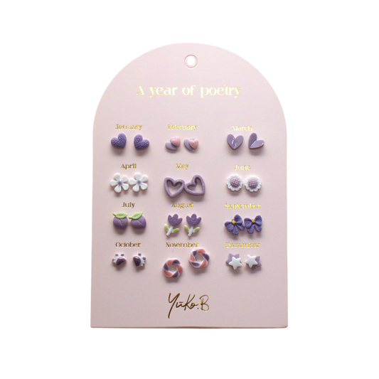 Korvakorut Purple 12 paria/pkt