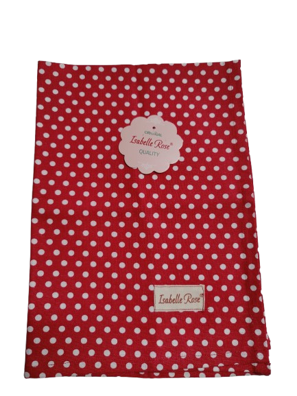 Keittiöpyyhe Polka dot punainen Isabelle Rose Home