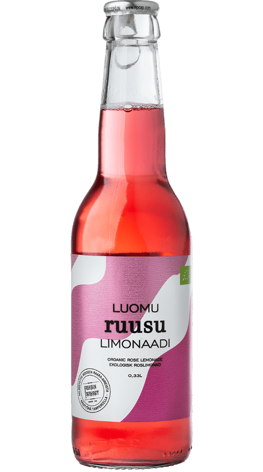 Ruusu limonaadi luomu 0,33l Poikain Parhaat