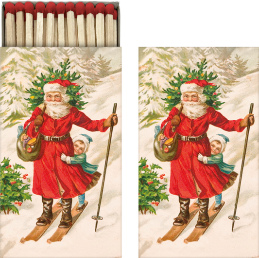 Takkatikut Joulupukki suksilla