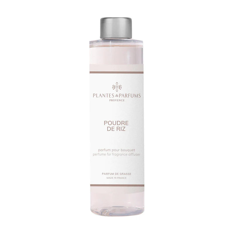 Huonetuoksu täyttöpullo  Poudre de riz 200ml Plantes & Parfums
