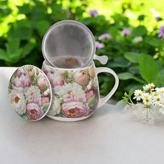 Teekuppi Pioni 430ml lahjapakkauksessa