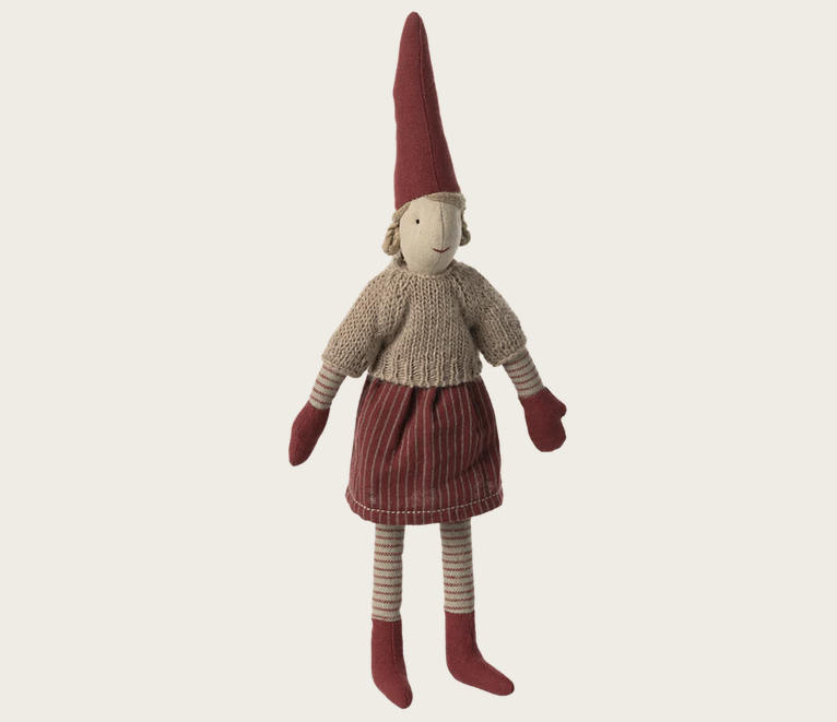 Maileg Tonttutyttö neuleessa 31cm