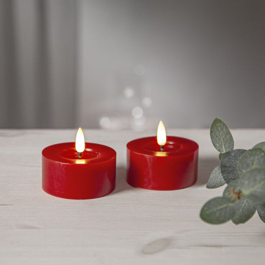 Led-tuikku 7cm 2kpl/pkt punainen Flamme Flow