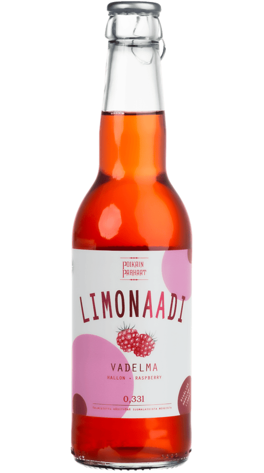Vadelma Limonaadi 0,33l Poikain Parhaat