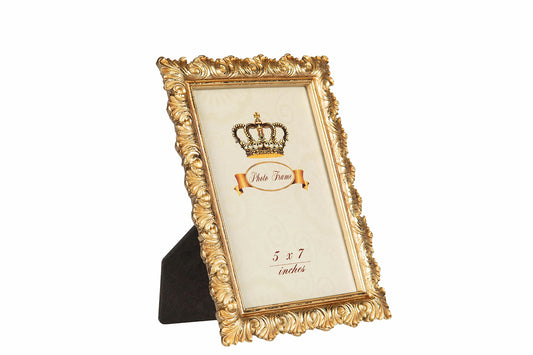 Valokuvakehys antik kulta 22cm