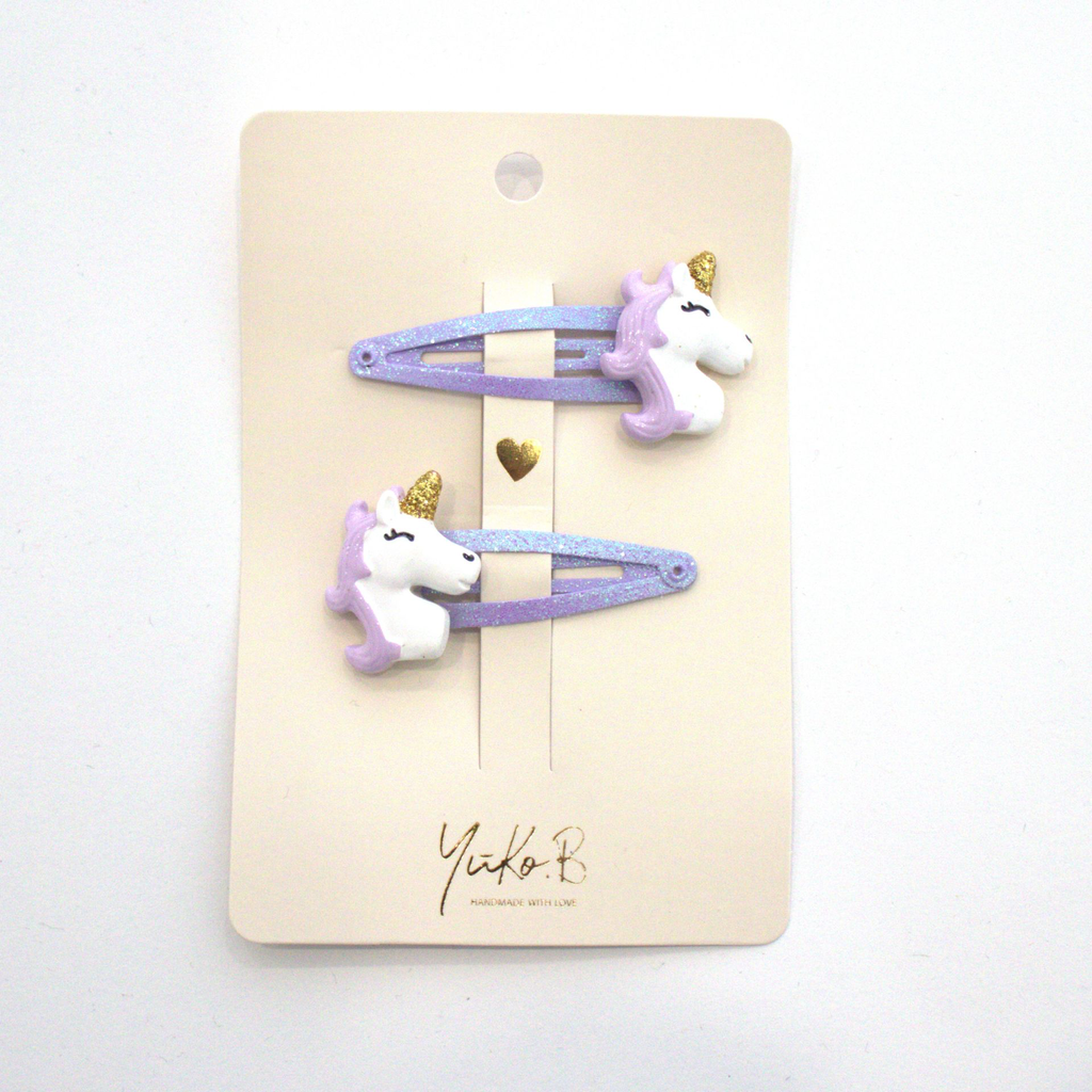 Hiusklipsi Yksisarvinen lila 2kpl/pkt